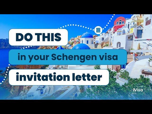 How to write an invitation letter for Schengen visa application #schengenvisa