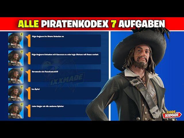 Alle Piratenkodex 7 Aufgaben Fortnite Fluch der Karibik Aufgabe