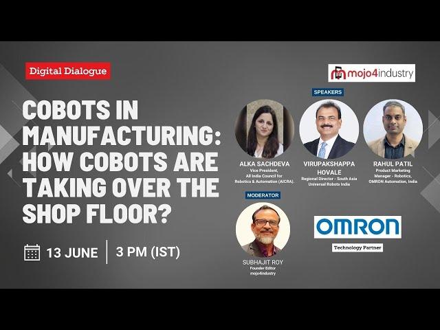 FREE WEBINAR on Cobots in Manufacturing: How Cobots Are Taking Over The Shop Floor?