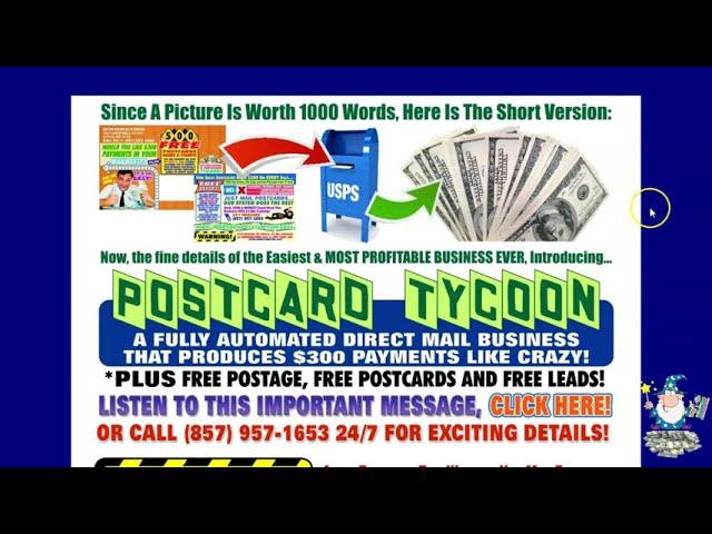 'Postcard Tycoon' Make Money With Postcards 2021 [The Postcard Wizard]