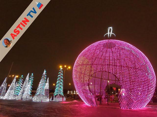 New Year's Moscow 2021. Park of culture and rest.