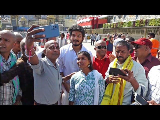 Hero Akash Puri at Tirumala Tirupati Temple | TFPC