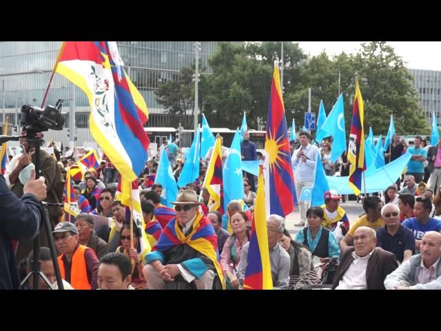 Rabiye Qadir President of World Uyghur Congress addressed in front of the UN Geneva