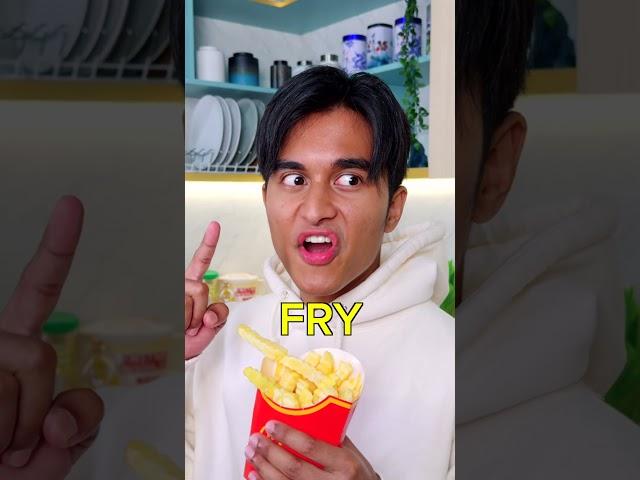 Friends VS Best Friends : JUST ONE FRY @davidmatthew_ #shortsfeed