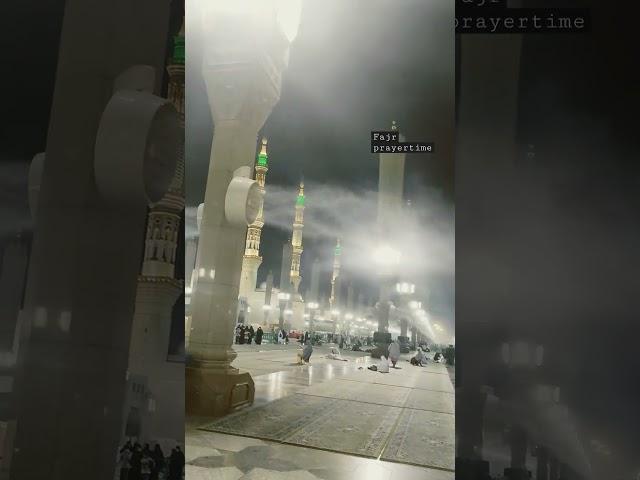 Fajr Prayer Time in Madinah. fajar ki namaz ka waqt madina me  madinah Munawwara haram Sharif#shorts