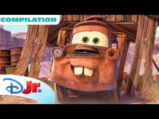 Every Mater’s Tall Tale Short | Pixar's Cars Toon | Mater’s Tall Tales | Compilation | @disneyjr