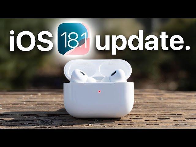 iOS 18.1  - AirPods Pro 2 Update All New Features You NEED to Know!