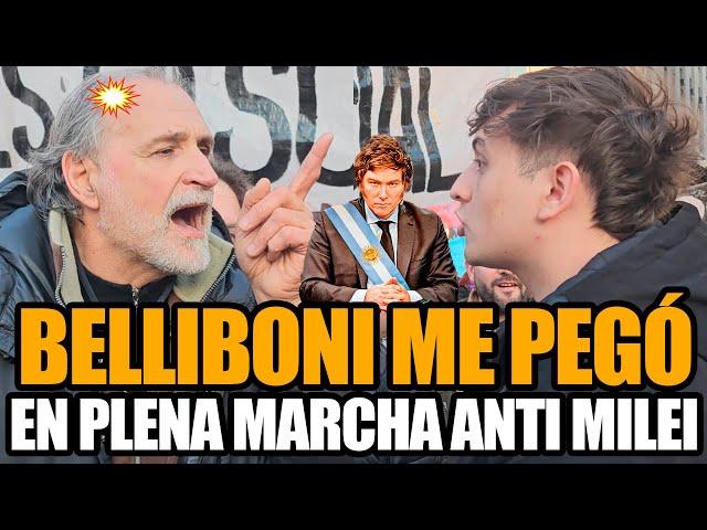 BELLIBONI ME PEGÓ EN PLENA MARCHA ANTI-MILEI | FRAN FIJAP