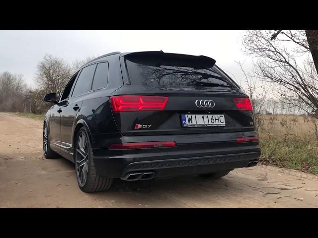 2019 Audi SQ7 Exhaust Sound, Revs & Launch Control