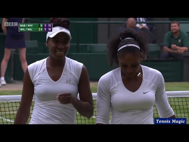 2016 Wimbledon Open Doubles Final Williams/Williams vs Babos/Shevdova