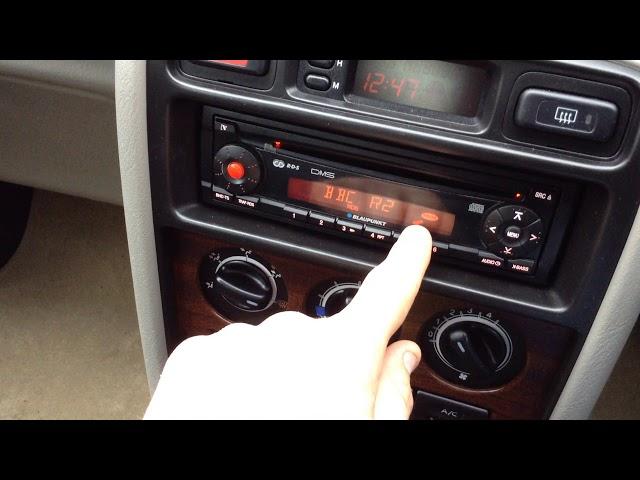 rover 45 Impression saloon 1.6 2003 blaupunkt radio CD entering security code and how to use