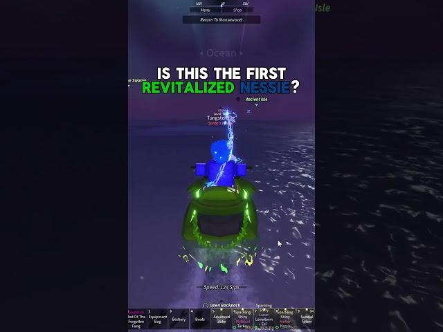 Getting the FIRST Revitalized Nessie? #fisch #roblox #nessie #revitalize #first