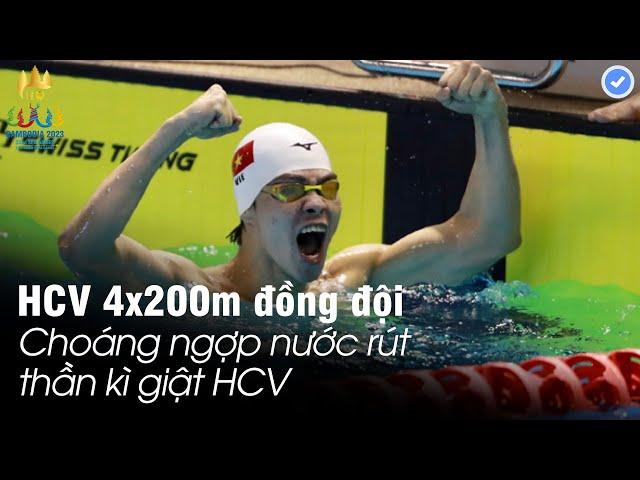 HCV Sea Games 32 | Kình ngư Hưng Nguyên nước rút thần kì giật HCV trong gang tấc 800m đồng đội