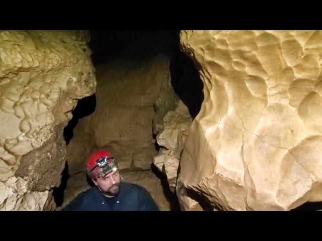 Cave passage flash flood caught on camera