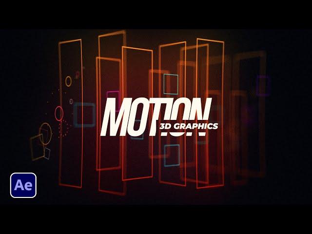 Create 3D Motion Graphics in After Effects | 4 Techniques Tutorial