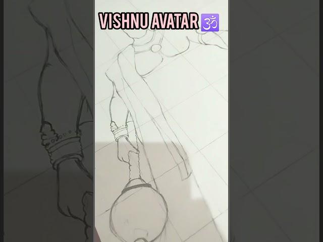 Vishnu ji || Vishnu ji outline sketch || #shorts #vishnu