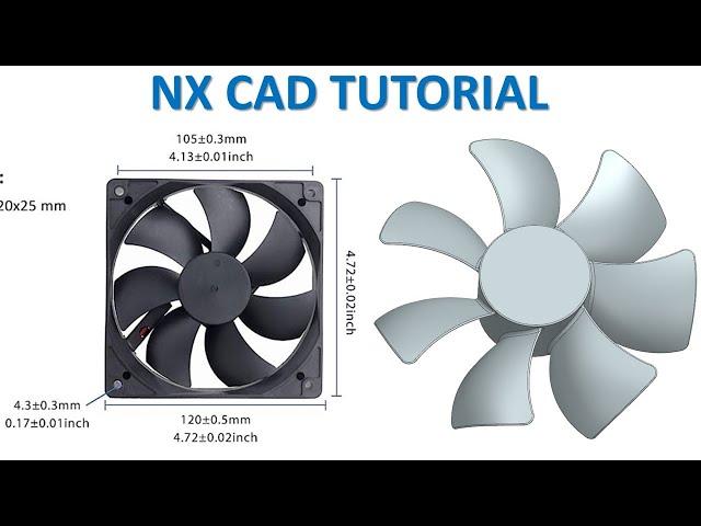 NX CAD Tutorial #102 | 3D Model Design Basic Beginners - FAN CPU