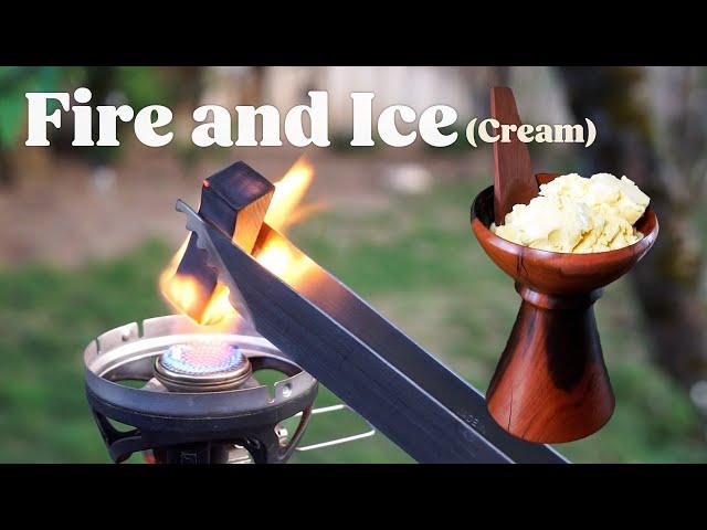 Can I make fire (and wood) flavored ice cream?