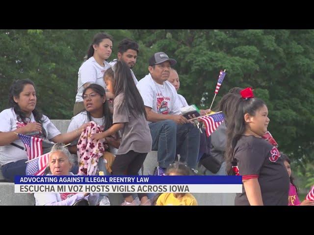 Escucha Mi Voz hosts vigils across Iowa
