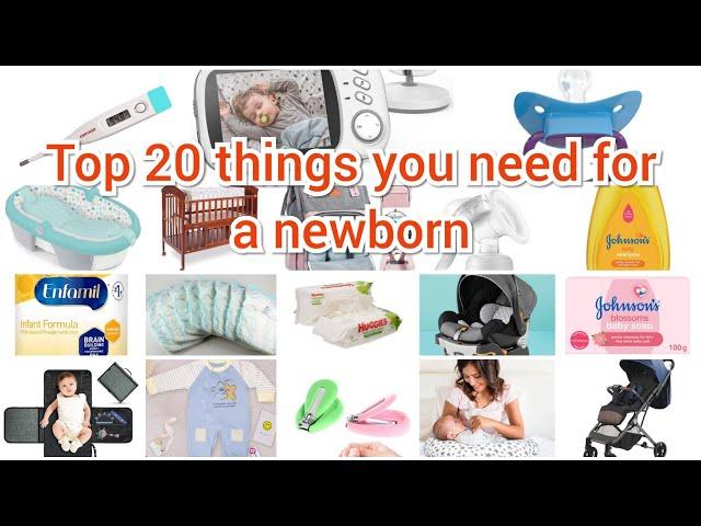 Top 20 things you need for a newborn // Baby shopping list // newborn baby shopping