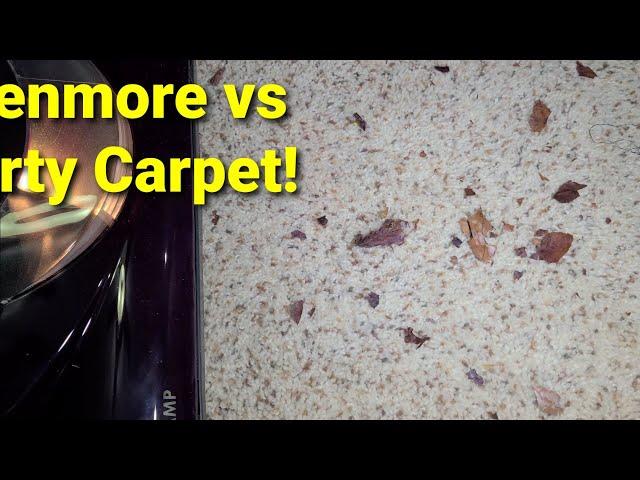 Kenmore Bagless Canister Vacuum Extreme Mess Test.