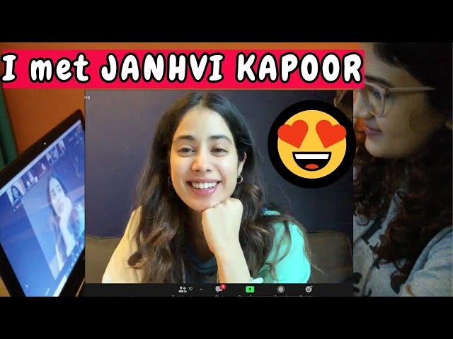 Virtual MEET AND GREET WITH JANHVI KAPOOR | VLOG | Madhushree Joshi