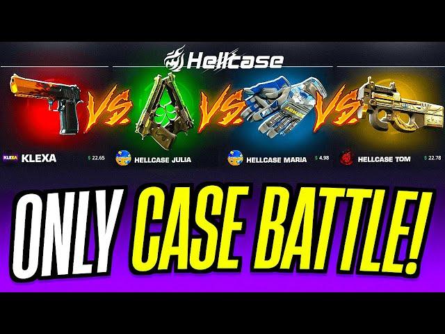 I ONLY PLAYED CASE BATTLES ON HELLCASE ?!?!?! HELLCASE PROMO CODE 2024 ! HELLCASE GIVEAWAY 2024 !