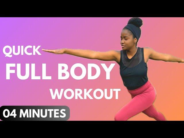 4 MINUTES AT HOME WORKOUT TO GET THE BODY MOVING | NO EQUIPMENT NEEDED