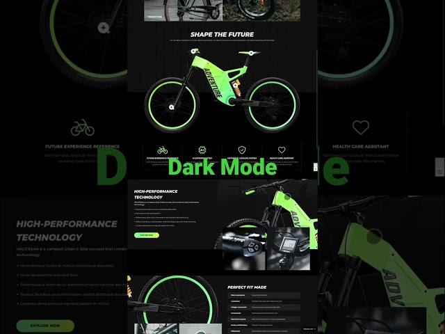 Dark Mode - Light Mode in Halo Ecommerce Website Template #halothemes #shopify #shopifythemes