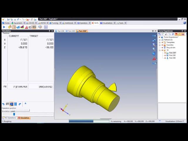 TopSolid Turning - Tornalama Uygulaması 1