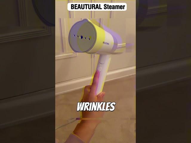 "BEAUTURAL Portable Steamer: Remove Wrinkles in 30 Seconds!" #maanivstech #tech #amazon #gadgets