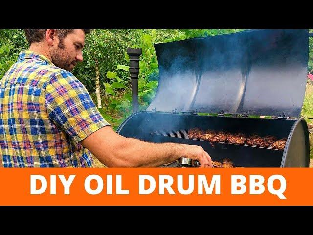 BUILDING AN OIL DRUM BBQ STEP BY STEP: OIL BARREL BARBECUE | Off Grid Project