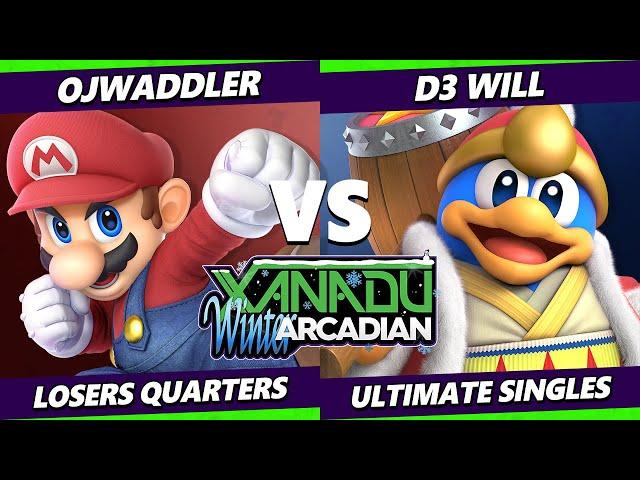 Winter Arcadian Top 8 - D3_Will (Dedede) Vs. Ojwaddler (Mario) Smash Ultimate - SSBU