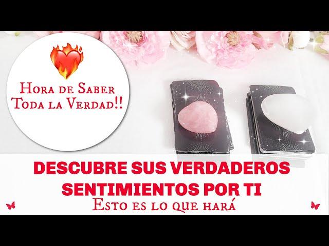 ESTO ES LO QUE REALMENTE PIENSA Y SIENTE POR TI EN ESTE MOMENTO!! Y MÁS..️ TAROT INTERACTIVO AMOR