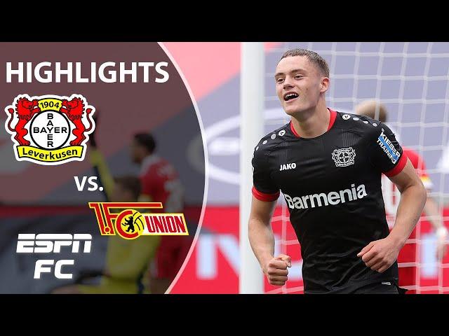 Florian Wirtz’s goal not enough as Leverkusen draws vs. Union | Bundesliga Highlights | ESPN FC