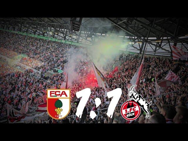 Augsburg - 1.FC Köln 1:1 Stimmung Ultras Köln Auswärtsblock