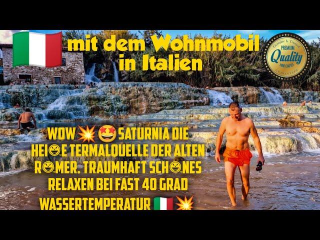 Wow,die heißen Quellen der Toskana.... Saturnia, die berühmte Terme in der schon die Römer saßen