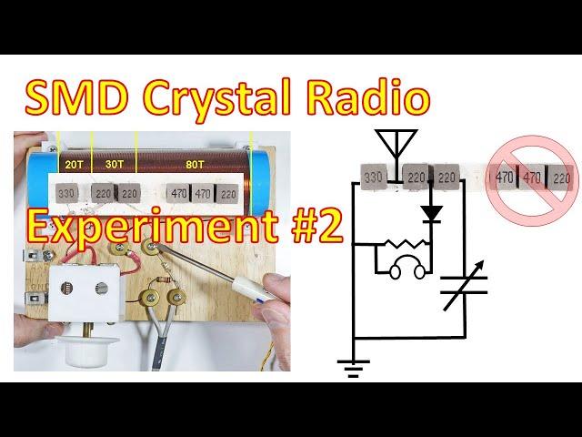 Crystal Radio-SMD Experiment & Radio Design #2 (4K)