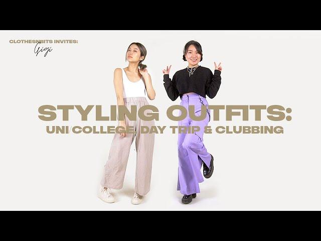 STYLING OUTFITS: Uni/College, Day Trips, Clubbing & Style Swap | Clothesnbits Invites Gigi