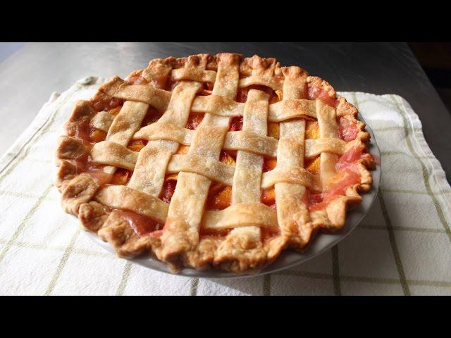 Peach Pie - How to Make a Lattice-Top Peach Pie