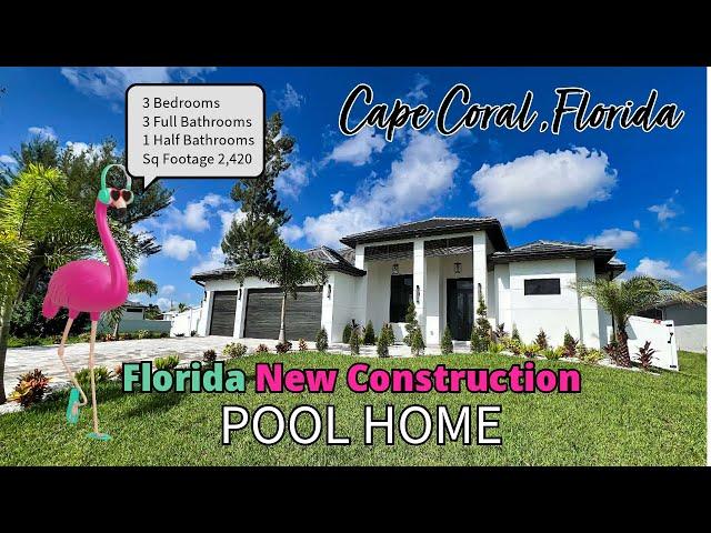 Another Cape Coral Florida Luxuries Stunning Pool Home For Sale!