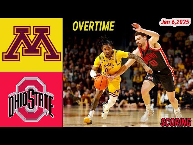 Ohio State  Vs Minnesota Men's Basketball Game Highlights 2 OT  | Jan 6,2025