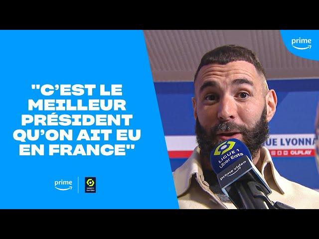  Le vibrant hommage de Karim Benzema à Jean-Michel Aulas !