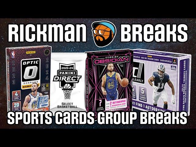  PLATINUM 1/1 + SICK HIT GALORE!  Monday Night Rickman LIVE Group Breaks | NBA  NFL  MLB ️