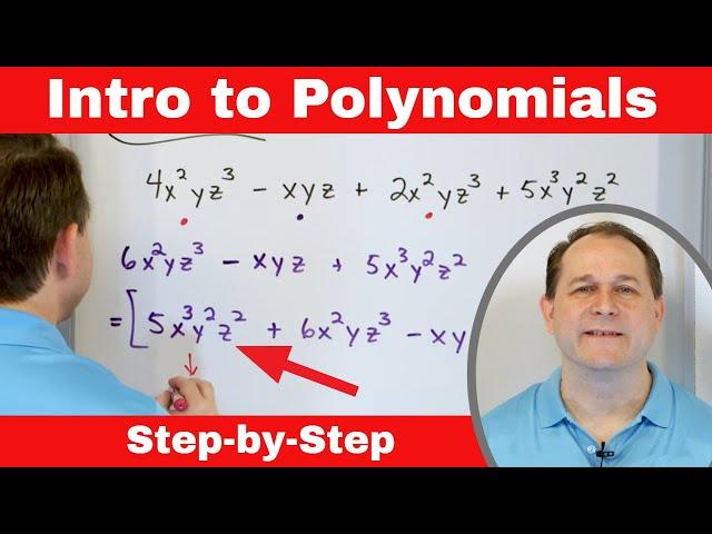 Intro to Polynomials (Binomial, Trinomial), Degrees & Simplifying - Fast Method