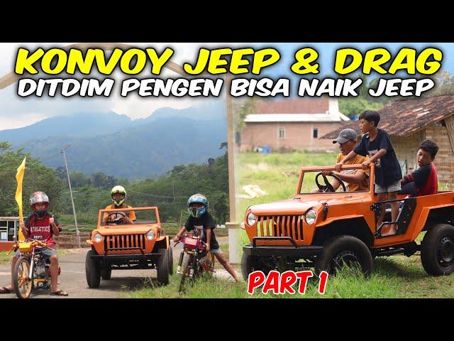 KONVOY JEEP BARENG  DRAG SATRIO KEMBAR, SERVIS MESIN MINI JEEP RUBICON DITDIM, DITDIM LATIHAN JEEP.