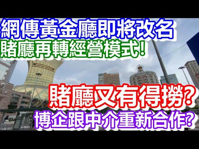 博企跟中介重新合作？賭廳仲有得撈？網傳黃金廳即將改名！賭廳再轉經營模式！｜CC字幕｜日更頻道