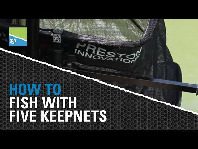 How to easily fish with five keepnets on a commercial fishery.