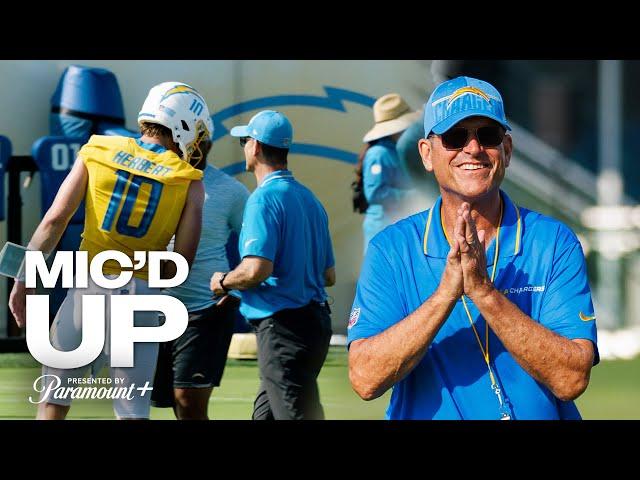 Mic'd Up: Jim Harbaugh At 2024 Training Camp | LA Chargers