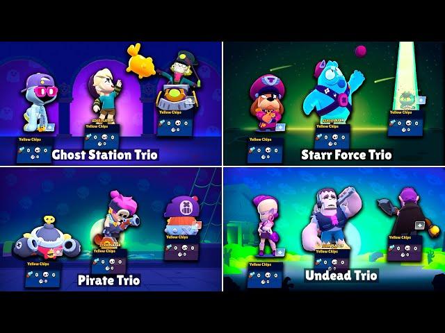 ALL 34 TRIOS IN BRAWL STARS | Winning & Losing Animations | #AngelsVSDemons